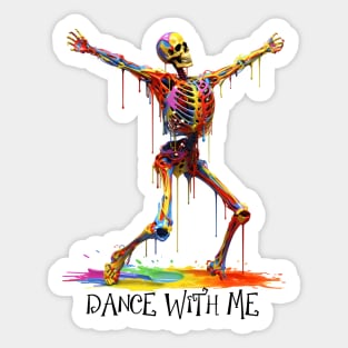 Dance With Me Shirt, Halloween Gift, Halloween, Halloween Shirt, Fall Shirt, Gift for Halloween, Halloween Tee, Funny Halloween Shirt Sticker